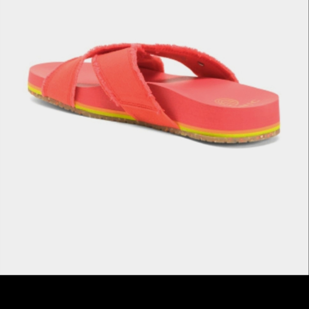VIONIC beach SANDALS poppy CANVAS brand new in original box ๐ค๐ค๐ค - Picture 7 of 7